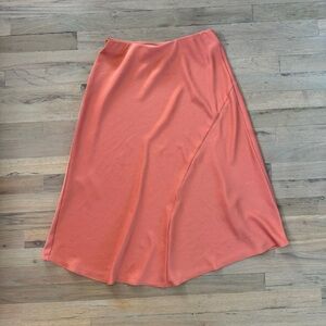 A new day Coral Midi Slip Skirt Size M